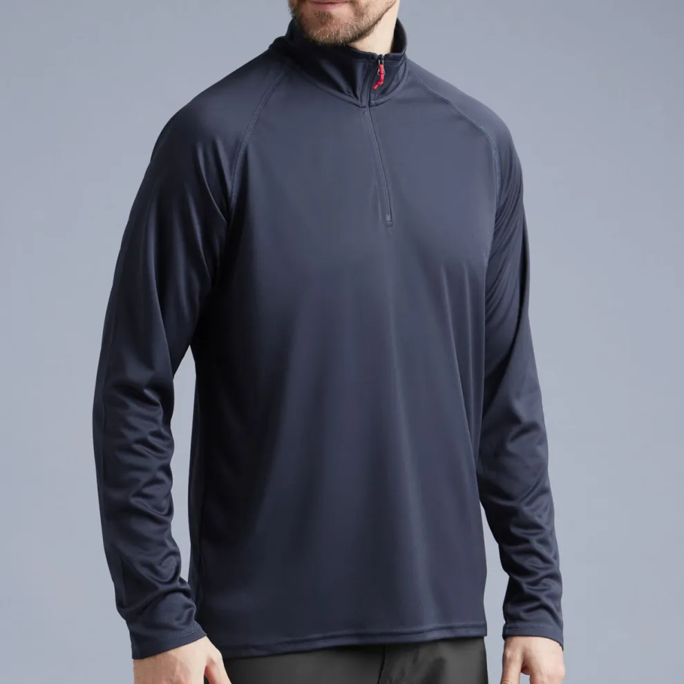 Men’s UV Tec Zip Tee – Long Sleeve