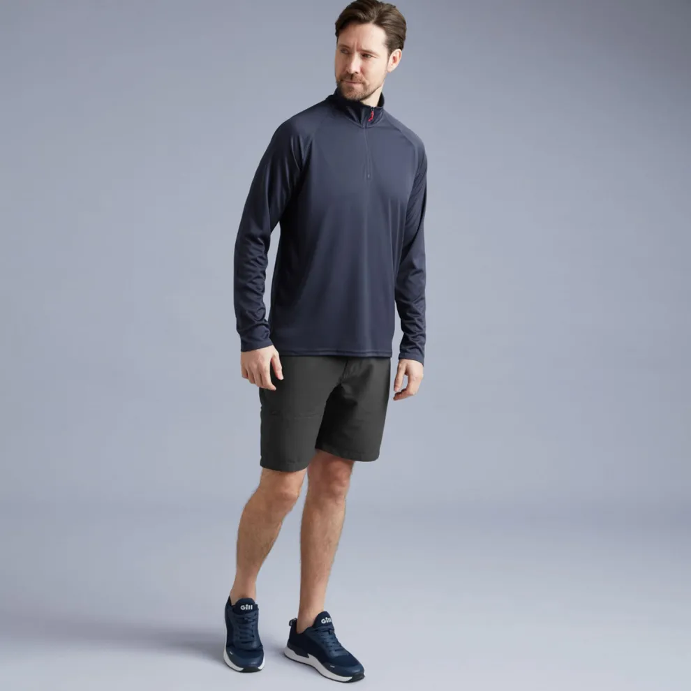 Men’s UV Tec Zip Tee – Long Sleeve